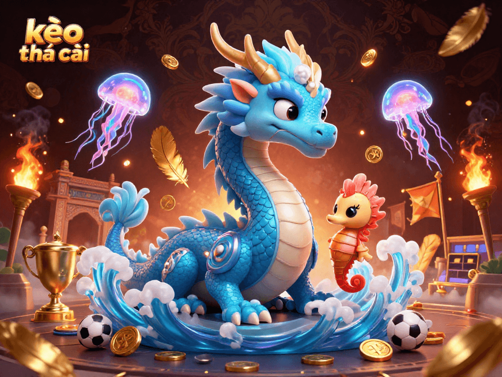 Engage with kèo nhà cái sports betting in an exciting 3D illustration featuring dynamic characters and vibrant elements.
