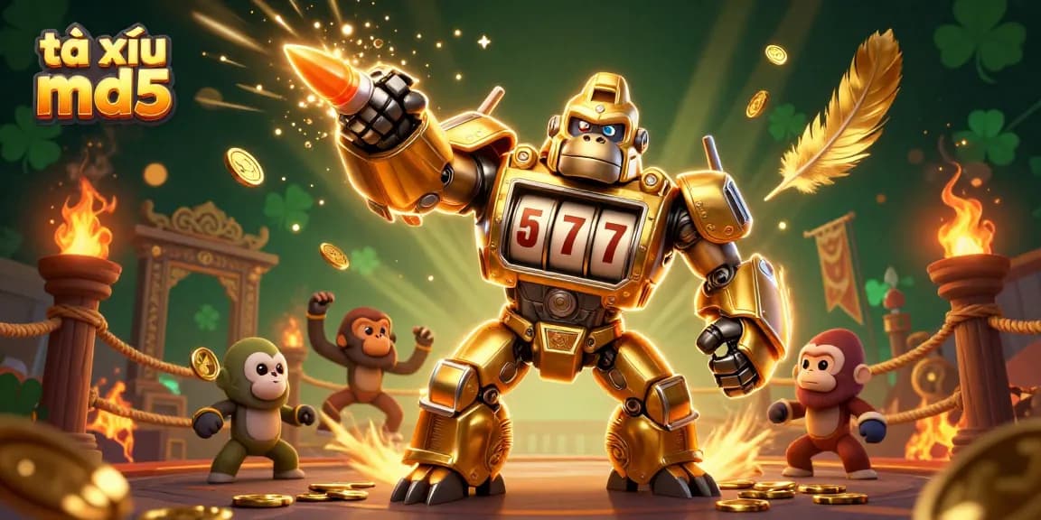 Experience thrilling gameplay at tài xỉu md5 with vibrant 3D scenes of casino excitement and dynamic elements.