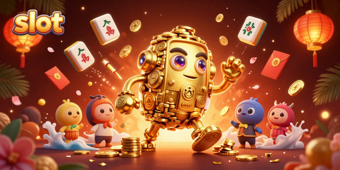 Engage in exciting slots gameplay with vibrant 3D visuals capturing the thrill of jackpots.