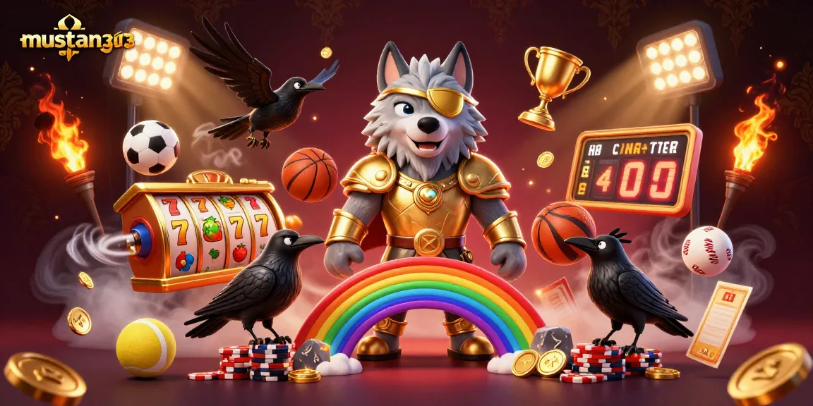 Engage with mustang303's online slots, featuring golden elements and dynamic game action.