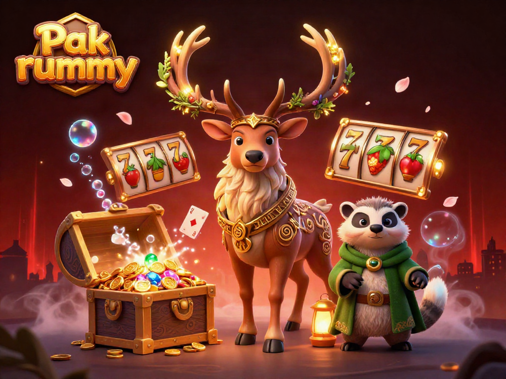 Engage with Pak rummy through an exciting 3D illustration of dynamic casino elements and characters.