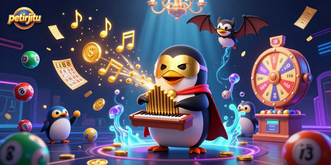 Petirjitu menyuguhkan suasana bermain lotere dengan suara organ dan hadiah yang berlimpah