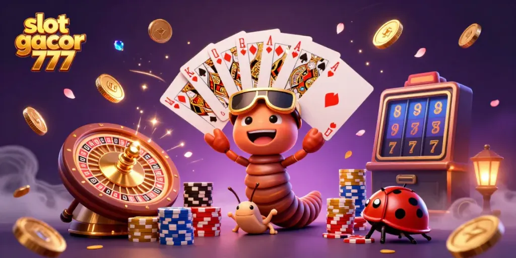 Experience thrilling gameplay with slot gacor 777 in a vibrant casino scene filled with enticing elements.