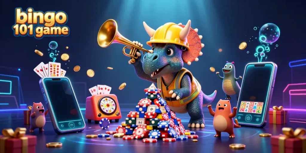 Experience the bingo 101 game with vibrant visuals featuring exciting characters and dynamic gameplay elements.