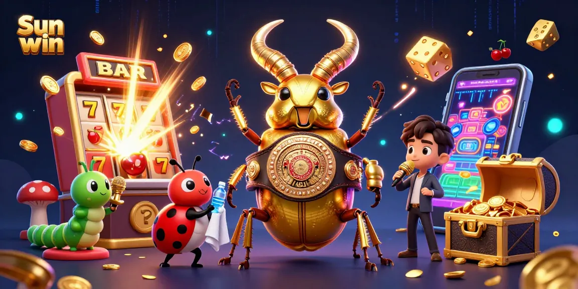 Engage in thrilling gameplay at Sun win with colorful casino elements and vibrant characters.