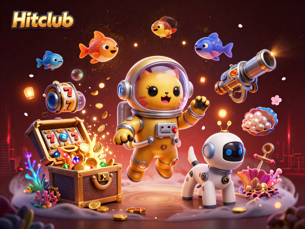 Hitclub challenges players to engage in an immersive casino experience with animated treasures and quirky characters.