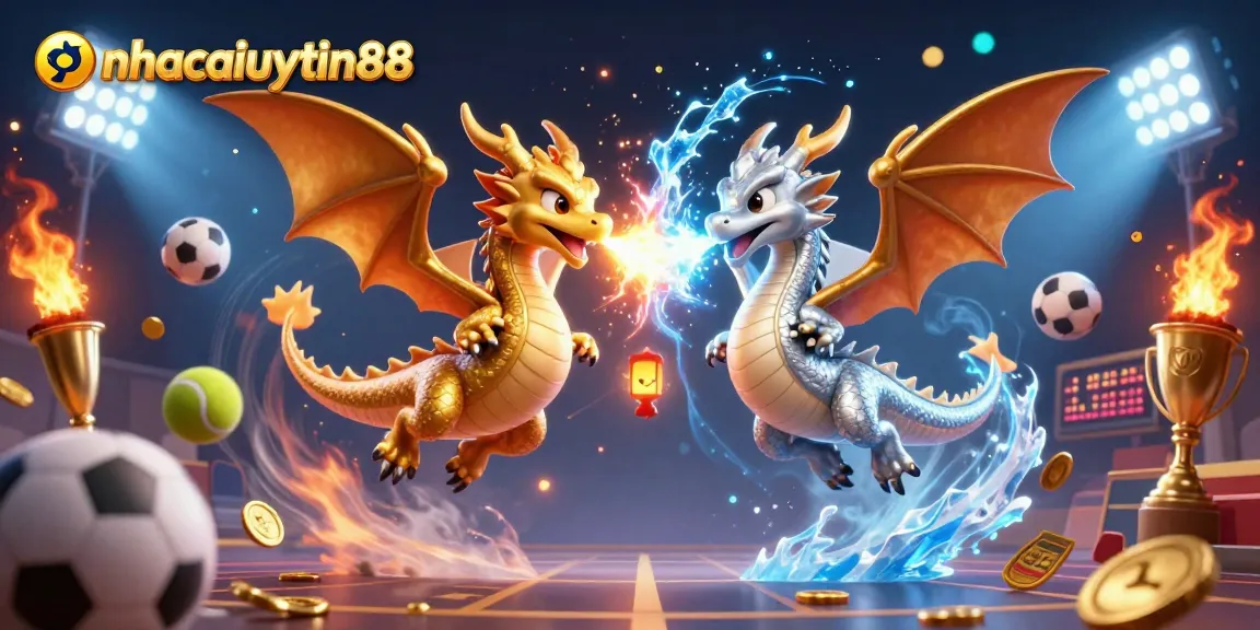 Experience thrilling gameplay with nhacaiuytin88 featuring dynamic 3D dragons and sports elements.