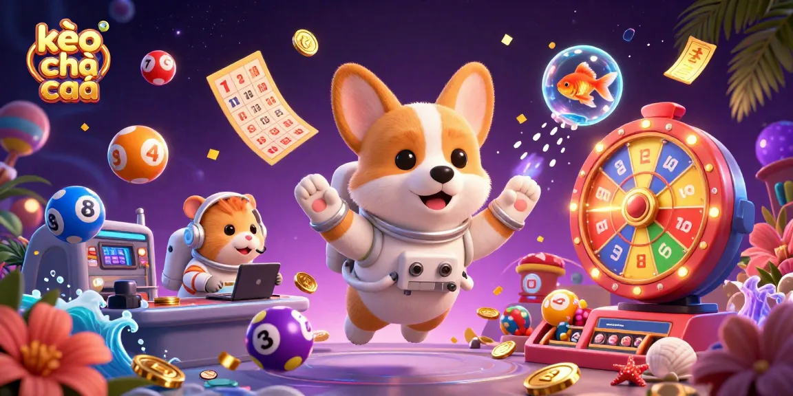 Engage with kèo nhà cái through an exciting 3D illustration showcasing dynamic gaming elements and characters.