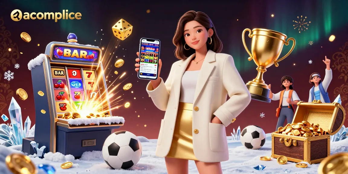Experience thrilling sports betting with accomplice in a vibrant, action-packed digital casino scene.