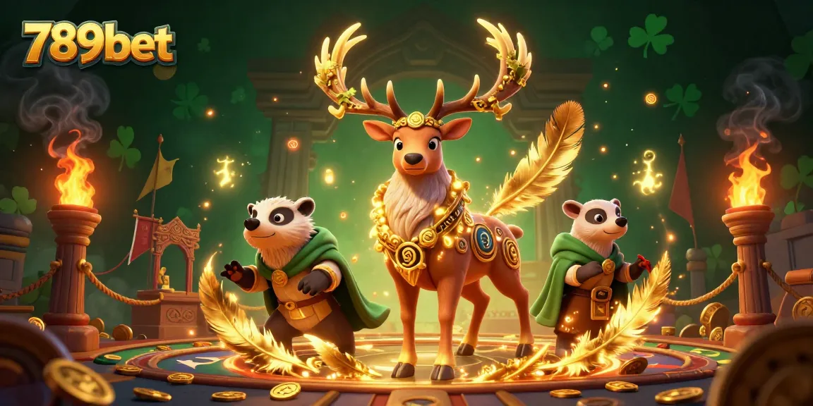 Play thrilling slots at 789bet with engaging visuals of Celtic druid characters and dynamic casino elements.