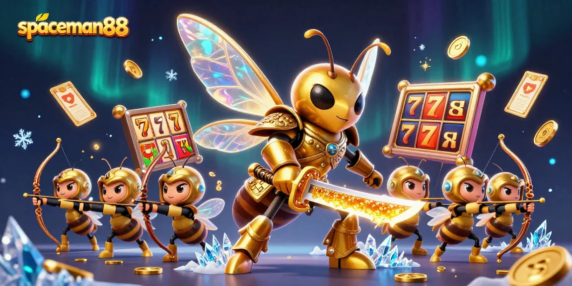 Engage in thrilling wins with spaceman88 in a vibrant slot game scene filled with dynamic characters.