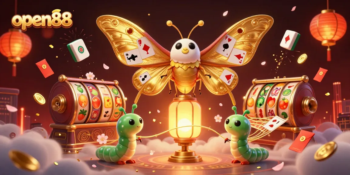 Experience open88's thrilling world with captivating games in a stunning 3D illustration.
