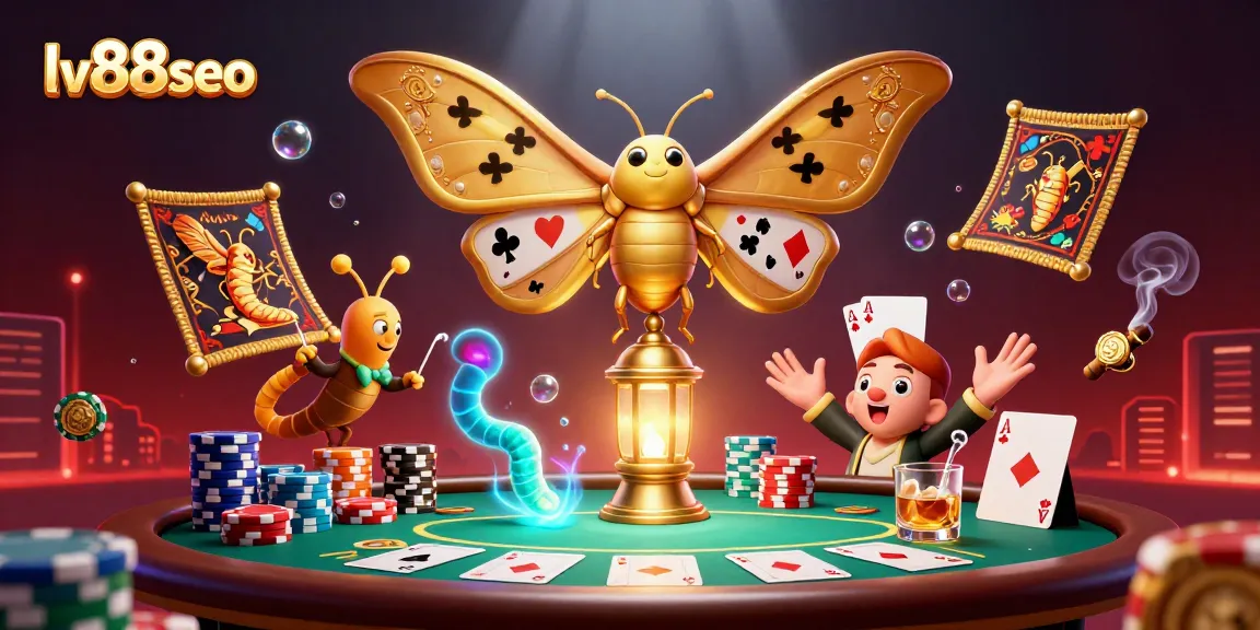 Experience top-tier casino excitement with lv88seo in this vibrant 3D illustration.