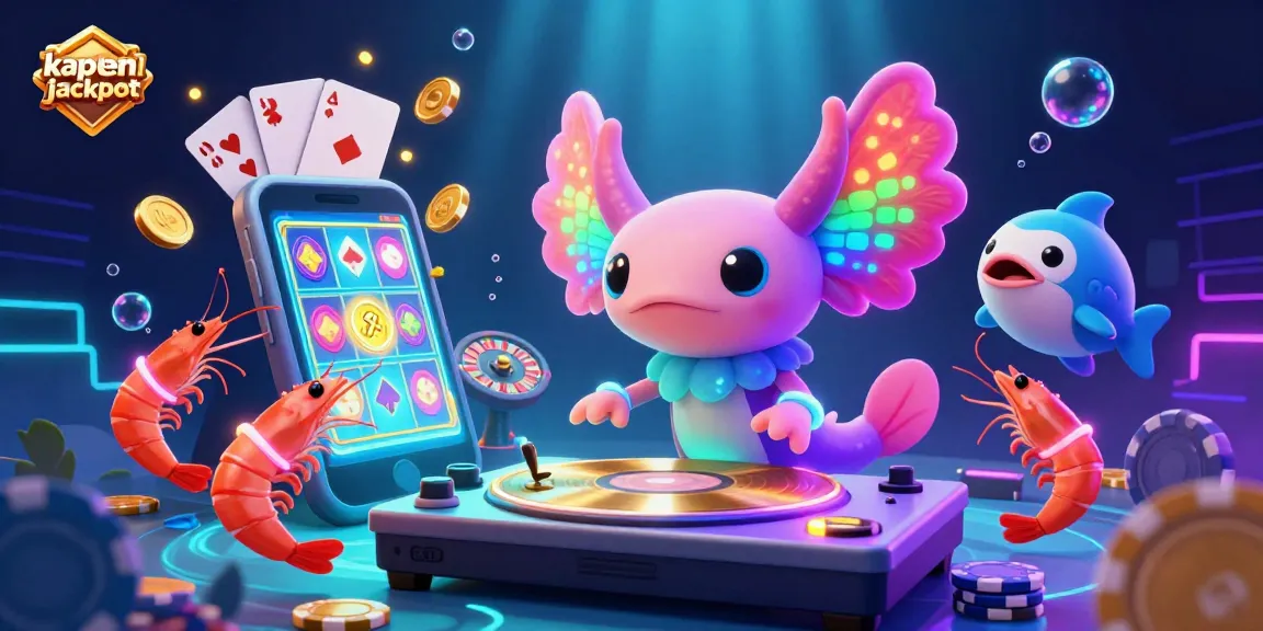 Join the fun with kaptenjackpot's lively gaming scene featuring vibrant characters and slot excitement.