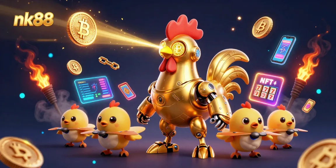 Engage players with nk88 in a vibrant slot game universe featuring advanced robotic characters.