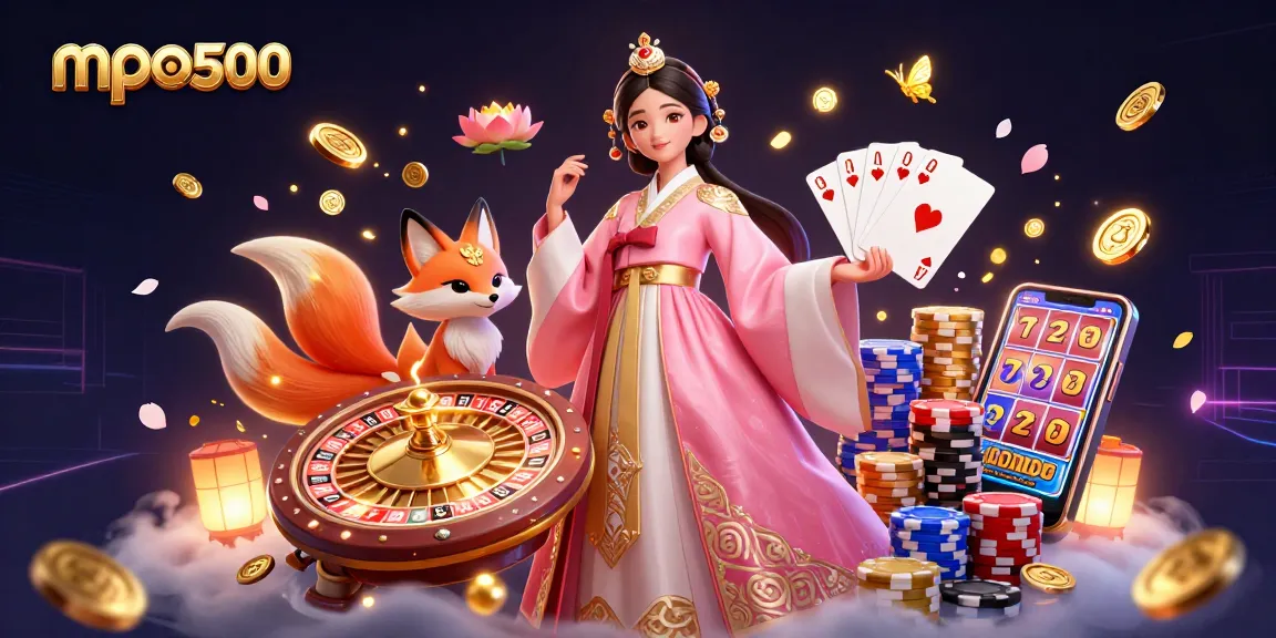 Play and win on mpo500 with vibrant visuals showcasing Asian themes and exciting casino gaming elements.