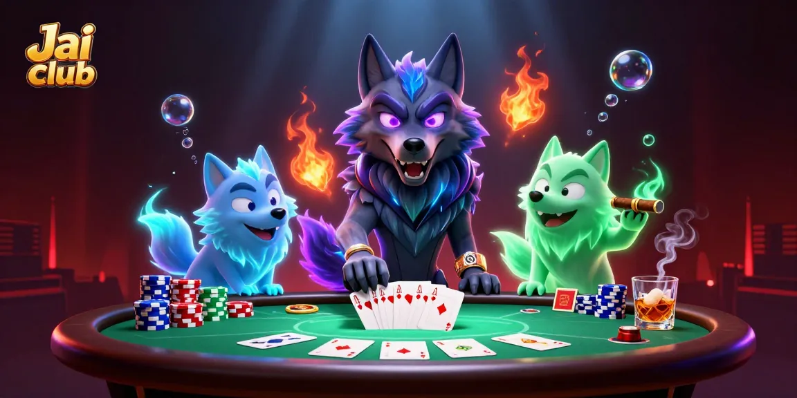 Engage in thrilling poker action with Jai club's dynamic 3D casino scene.