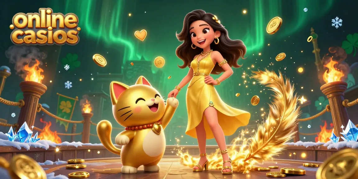 Engage with exciting online casinos featuring immersive gameplay and a cheerful lucky mascot.