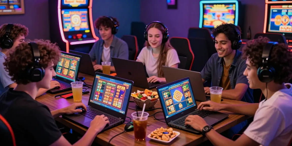 Pengalaman bermain slot88 secara online dengan teman di ruang gaming modern.