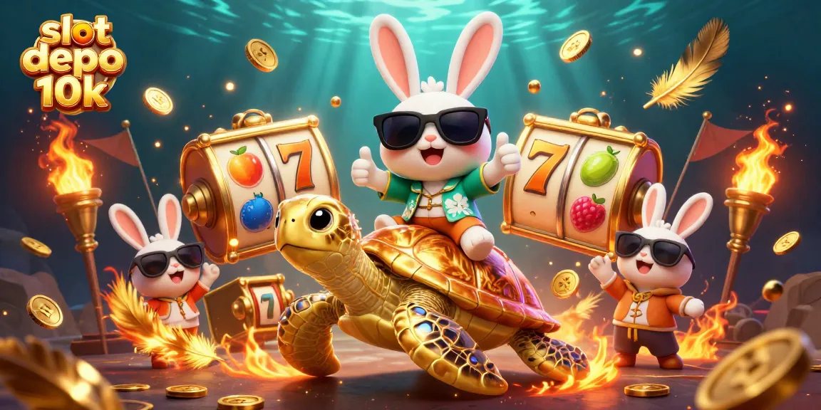Experience thrilling gameplay with slot depo 10k by spinning vibrant slot reels amidst a lucky atmosphere.