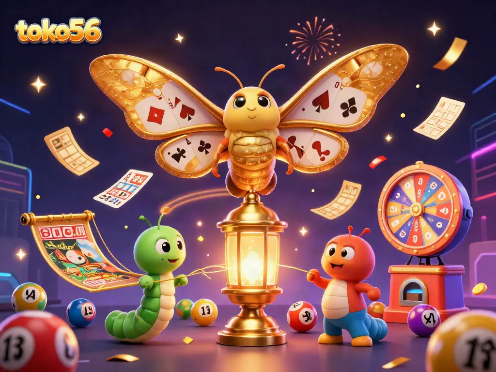 Menangkan hadiah seru di toko56 dengan ilustrasi kartun 3D yang memikat.