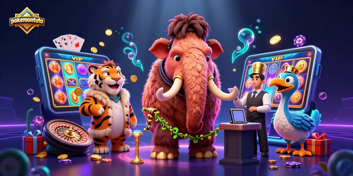 Menangkan permainan di pokemontoto dengan bouncer mammoth, tamu VIP, dan semua elemen kasino yang menarik.