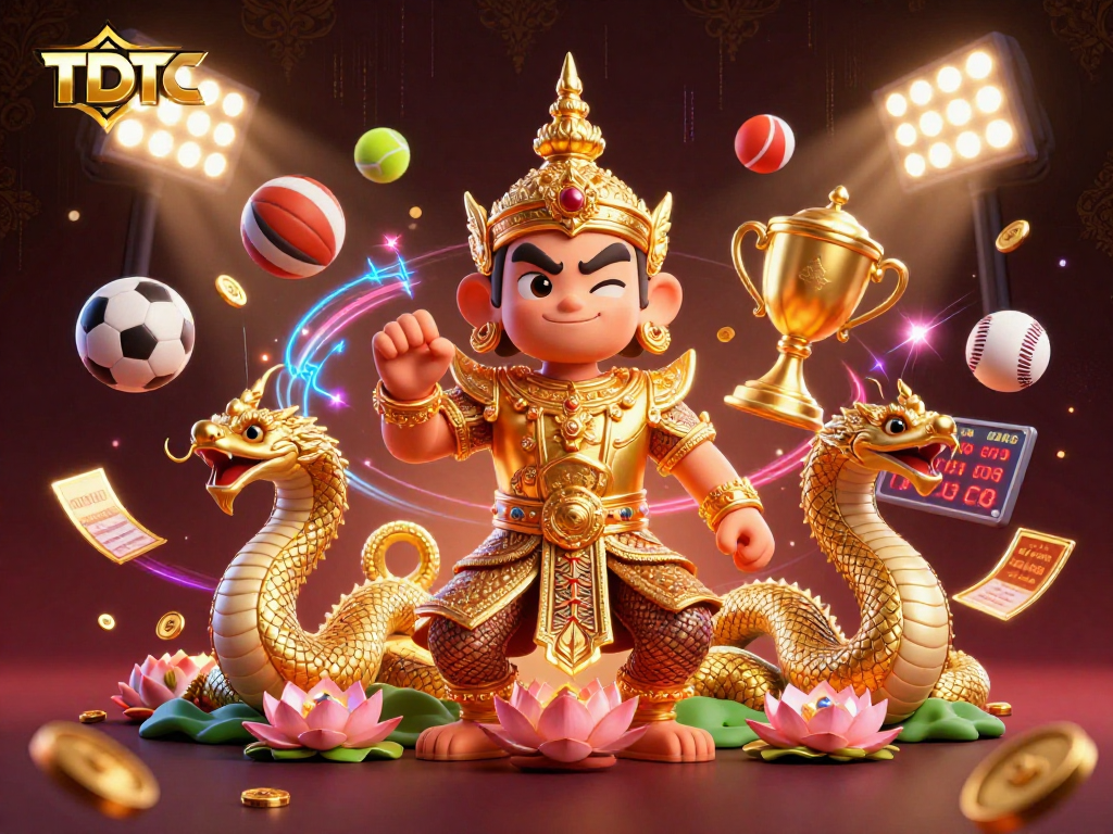 Engage with TDTC sports betting through vibrant characters and action-packed elements.