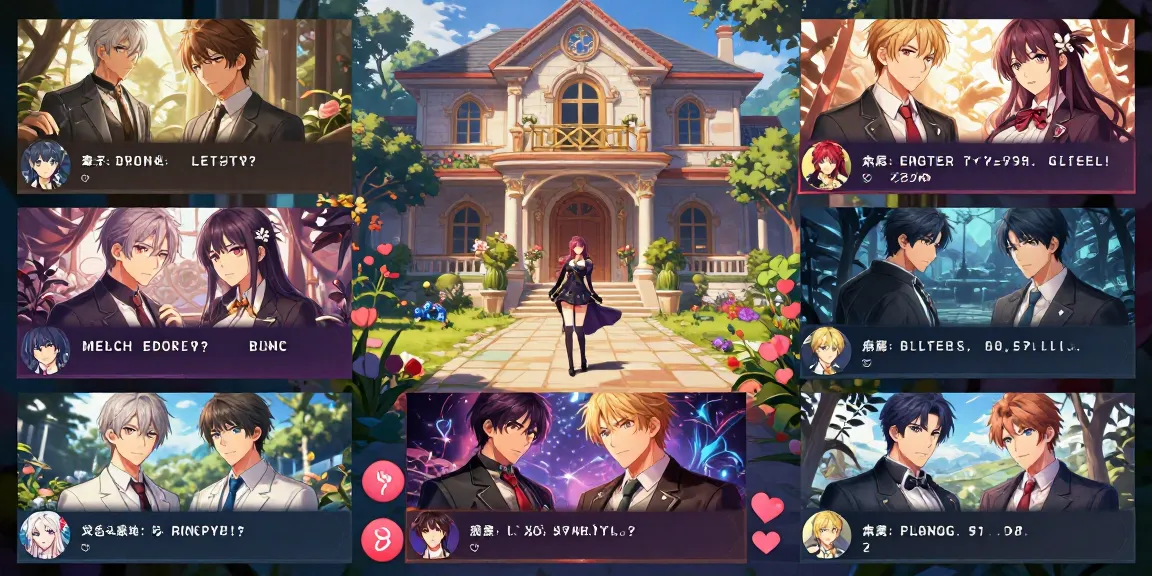 Engaging scene from a hentai games visual novel featuring diverse characters and immersive gameplay.