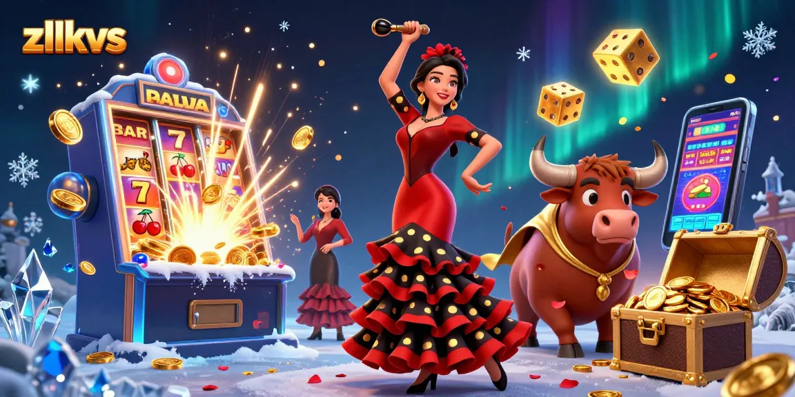 Play exciting games at zltkvs, showcasing a vibrant casino scene filled with joyous characters and dynamic elements.