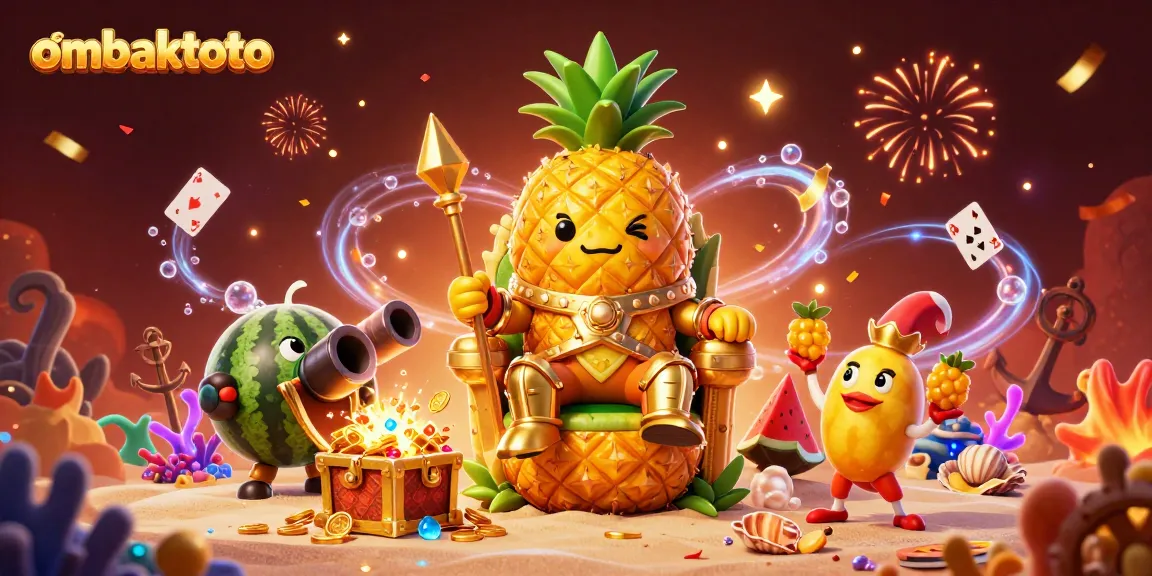 Experience ombaktoto at the casino, featuring a dynamic scene with cartoon characters and vibrant game elements