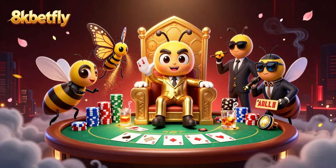 Engage in thrilling gameplay at 8xbetfly, featuring vibrant casino elements and a dynamic gambling scene.