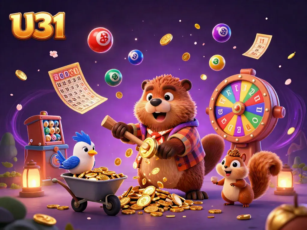 Experience exciting gaming fun at U31 with vibrant lottery and casino elements!